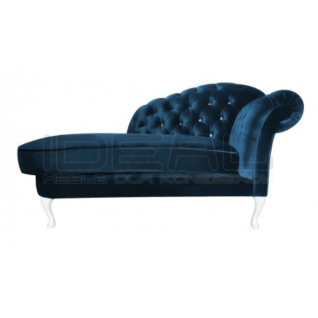 Szezlong Glamour Chesterfield Madame Soft z kryształkami
