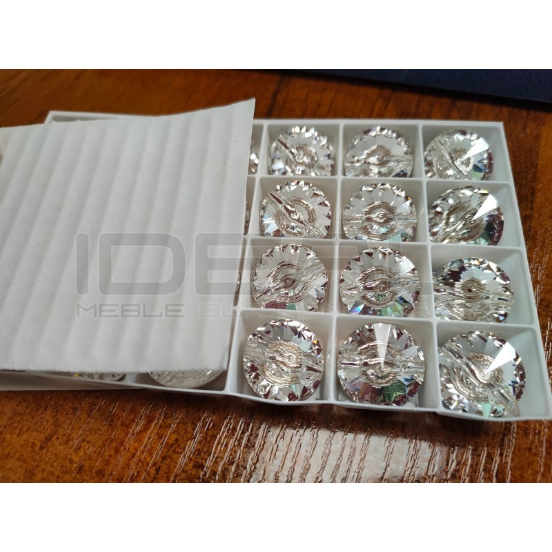 Tapicerskie kryształki Swarovskiego oryginał 18 mm (guziki kryształowe tapicerskie 18 mm)