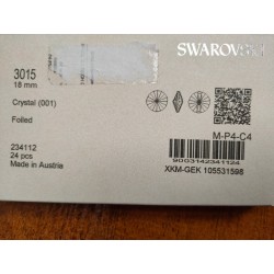 Tapicerskie kryształki Swarovskiego oryginał 18 mm (guziki kryształowe tapicerskie 18 mm)