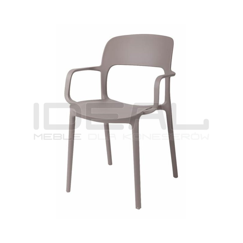 Krzesło z podłokietnikami z tworzywa Flexi