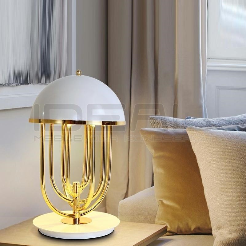 Lampa stołowa glamour BOTTEGA w stylu art deco