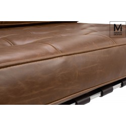 Fotel Bauhaus Inspirowany Projektem Barcelona Vintage Mod w ekoskórze