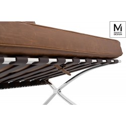 Fotel Bauhaus Inspirowany Projektem Barcelona Vintage Mod w ekoskórze