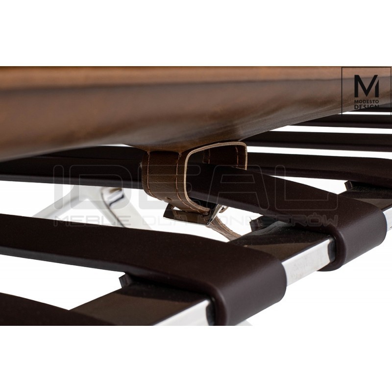 Fotel Bauhaus Inspirowany Projektem Barcelona Vintage Mod w ekoskórze