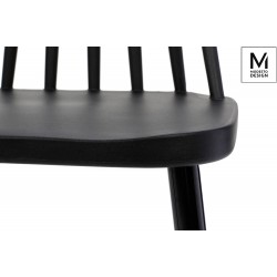 Krzesło czarne Ribs do domu do ogrodu