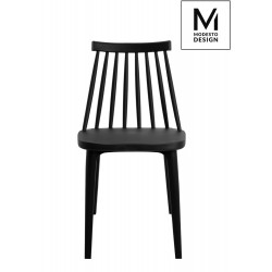 Krzesło czarne Ribs do domu do ogrodu