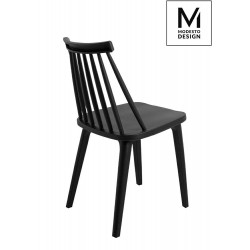 Krzesło czarne Ribs do domu do ogrodu