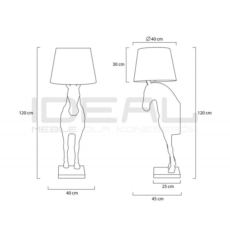 Lampa podłogowa KOŃ HORSE STAND S