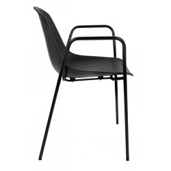 Krzesło z podłokietnikami RESOL ARM czarne
