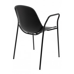 Krzesło z podłokietnikami RESOL ARM czarne