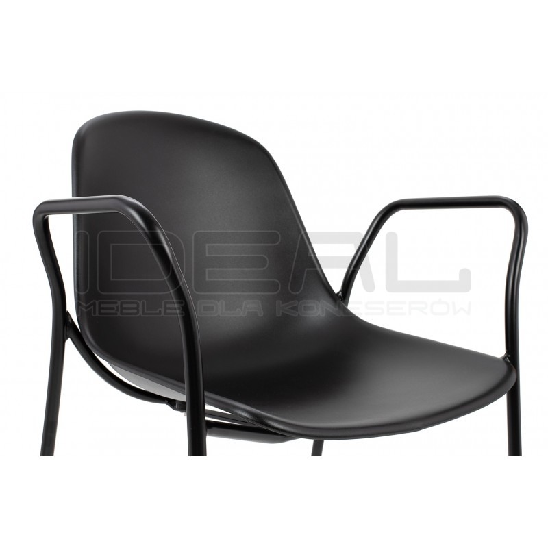 Krzesło z podłokietnikami RESOL ARM czarne
