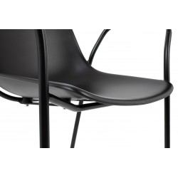 Krzesło z podłokietnikami RESOL ARM czarne