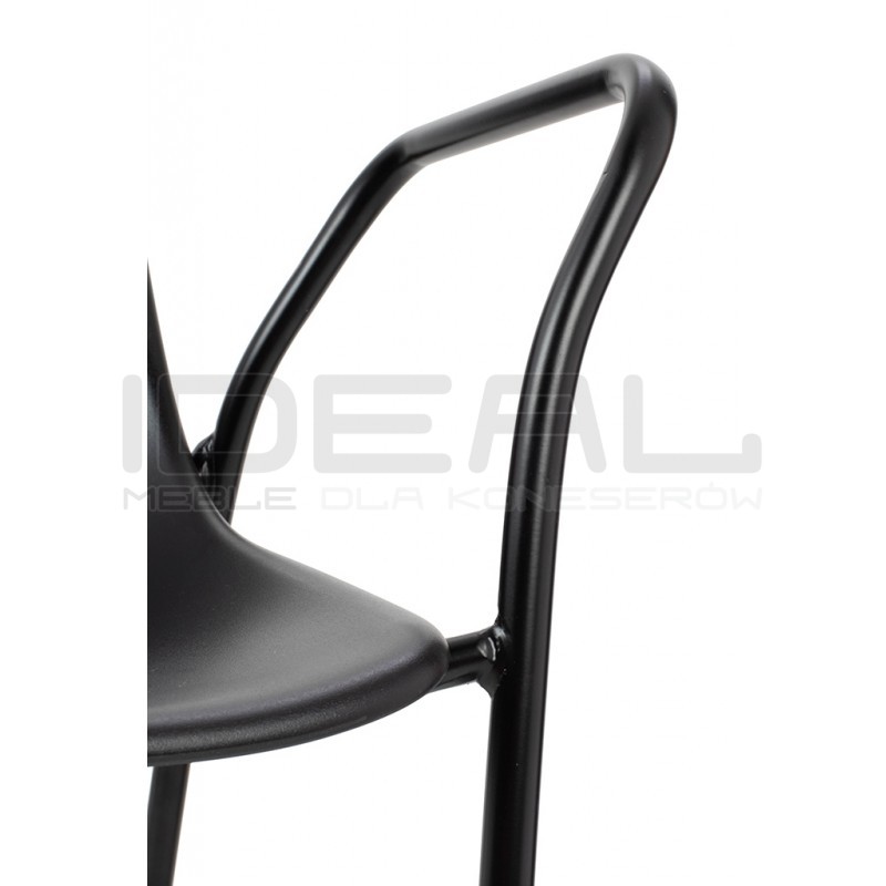 Krzesło z podłokietnikami RESOL ARM czarne