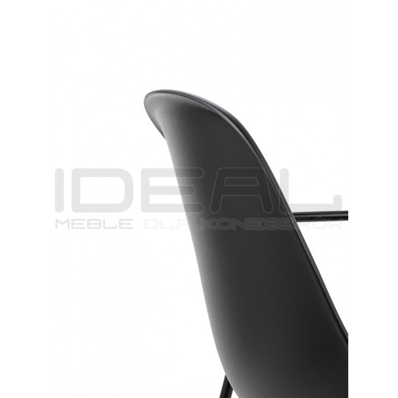 Krzesło z podłokietnikami RESOL ARM czarne