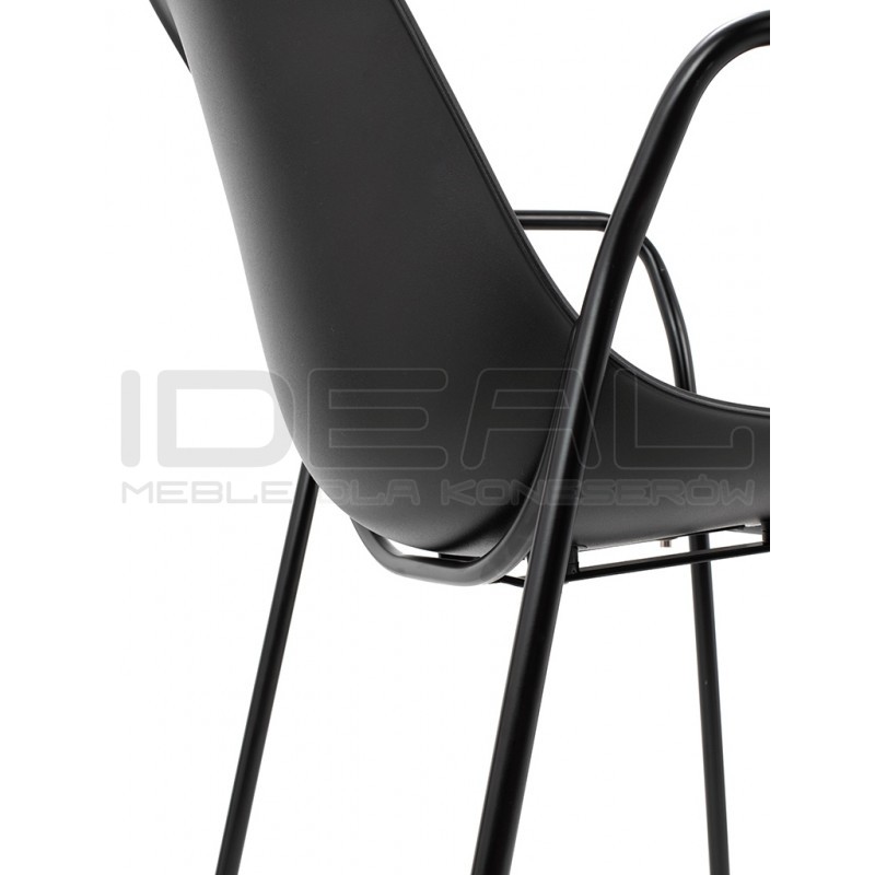 Krzesło z podłokietnikami RESOL ARM czarne