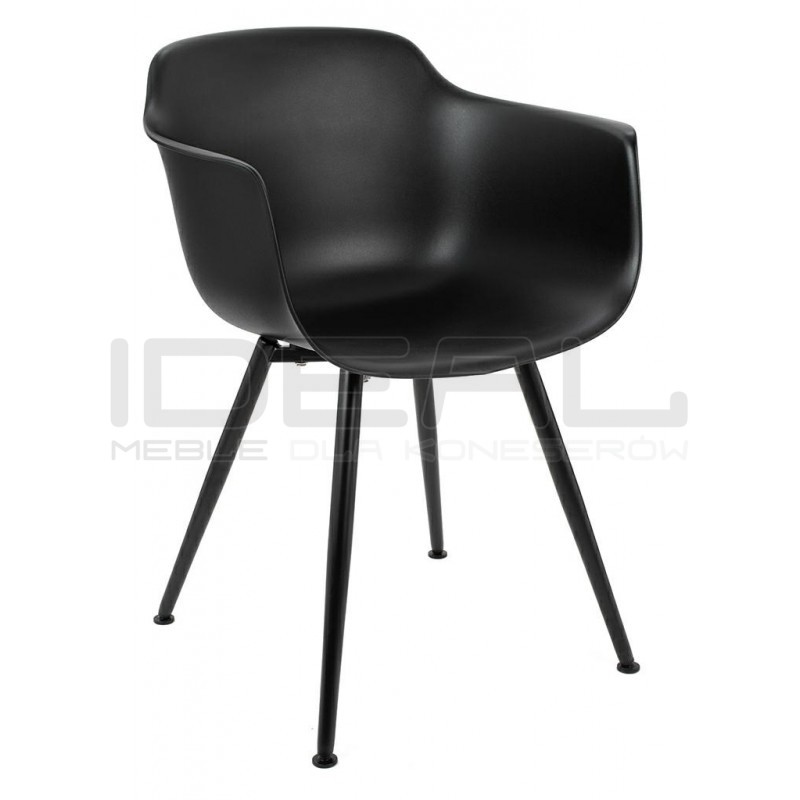 Krzesło z podłokietnikami ECMO ARM czarne