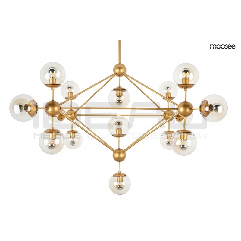 Lampa wisząca Planetario ASTRIFERO 15 złota