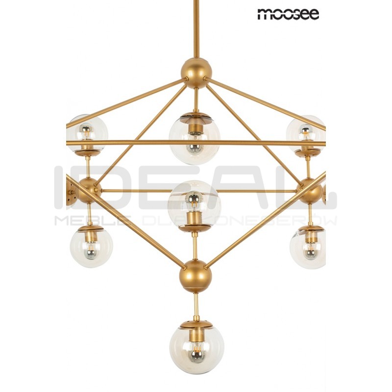 Lampa wisząca Planetario ASTRIFERO 15 złota