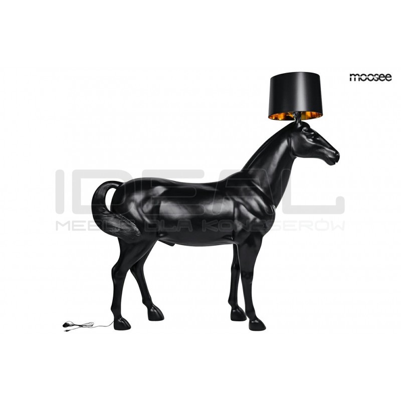 Lampa podłogowa KOŃ HORSE czarna