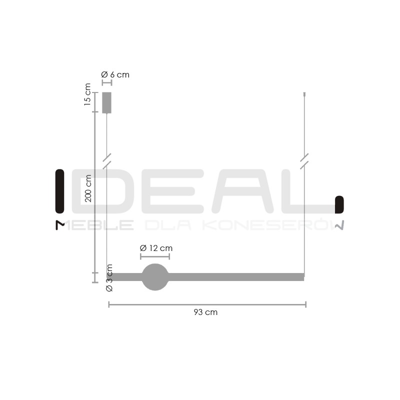 Lampa wisząca designerska O-LINE Led 63 MOSIĄDZ
