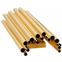 Lampa ścienna glamour Tubo 50 złota