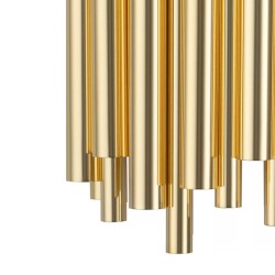 Lampa ścienna glamour Tubo 50 złota
