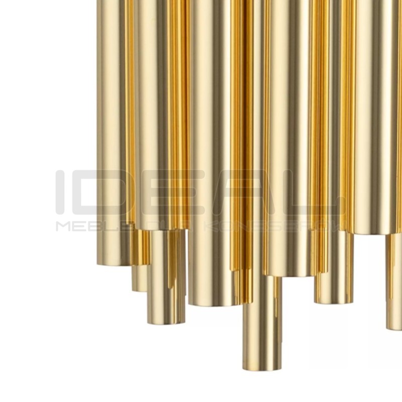 Lampa ścienna glamour Tubo 50 złota