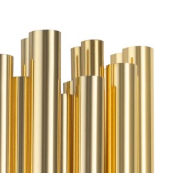 Lampa ścienna glamour Tubo 50 złota