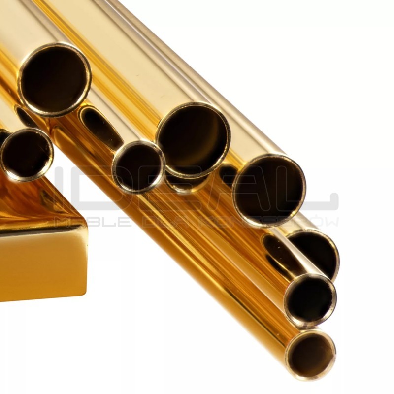 Lampa ścienna glamour Tubo 50 złota