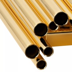 Lampa ścienna glamour Tubo 50 złota