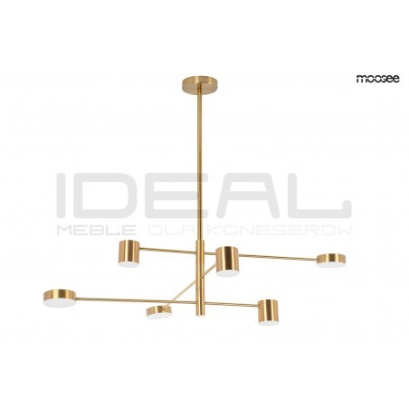 Lampa wisząca glamour PIAZETTA złota