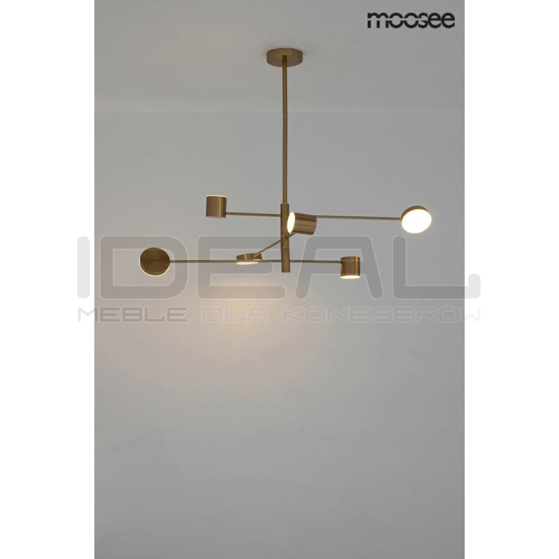 Lampa wisząca glamour PIAZETTA złota