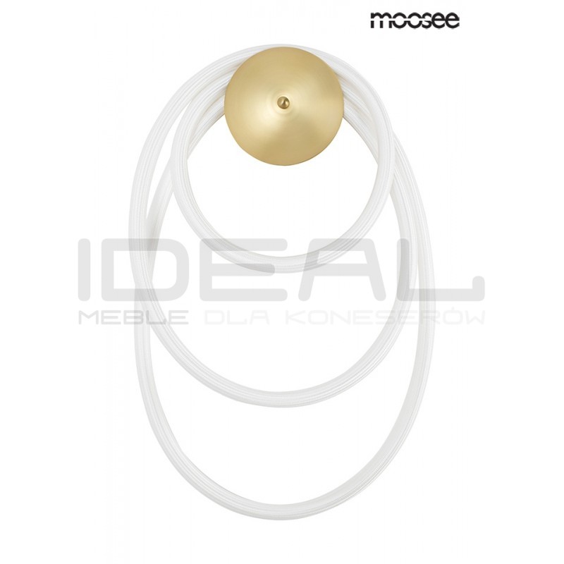 Kinkiet glamour SERPIENTE złoty