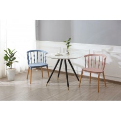 Stół okrągły glamour Padrino 90 marmur