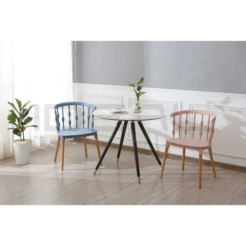 Stół okrągły glamour Padrino 90 marmur