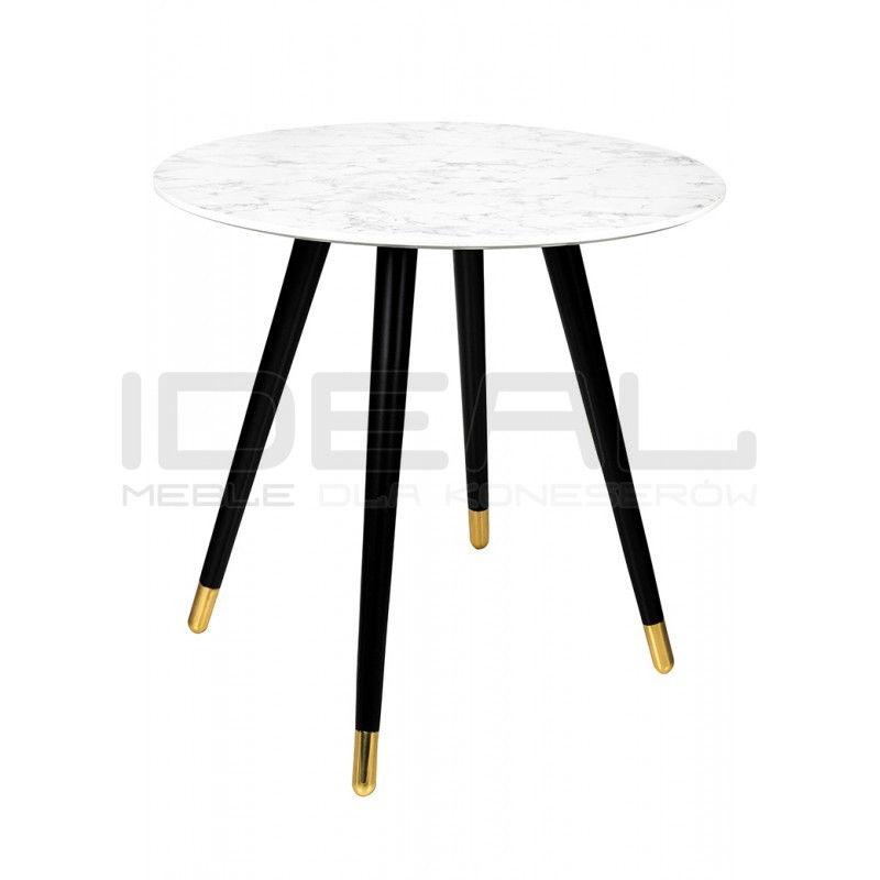 Stół okrągły glamour Padrino 90 marmur