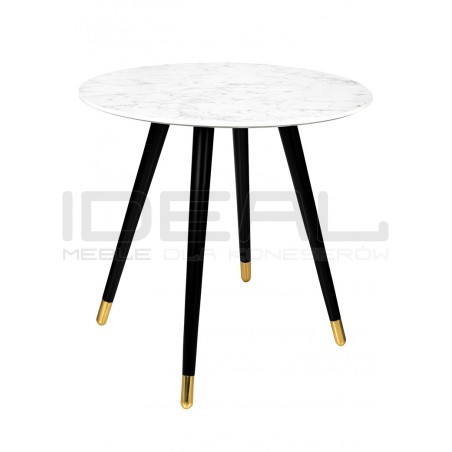 Stół okrągły glamour Padrino 90 marmur