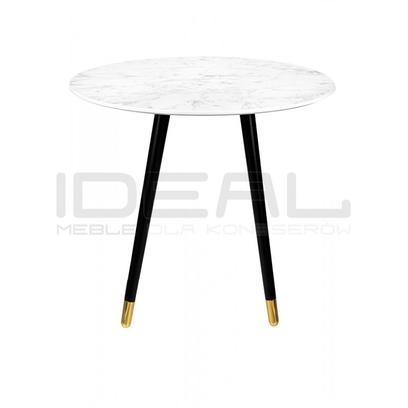 Stół okrągły glamour Padrino 90 marmur