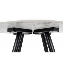 Stół okrągły glamour Padrino 90 marmur