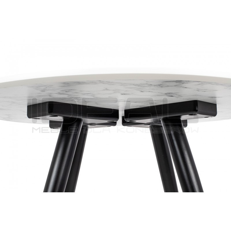 Stół okrągły glamour Padrino 90 marmur