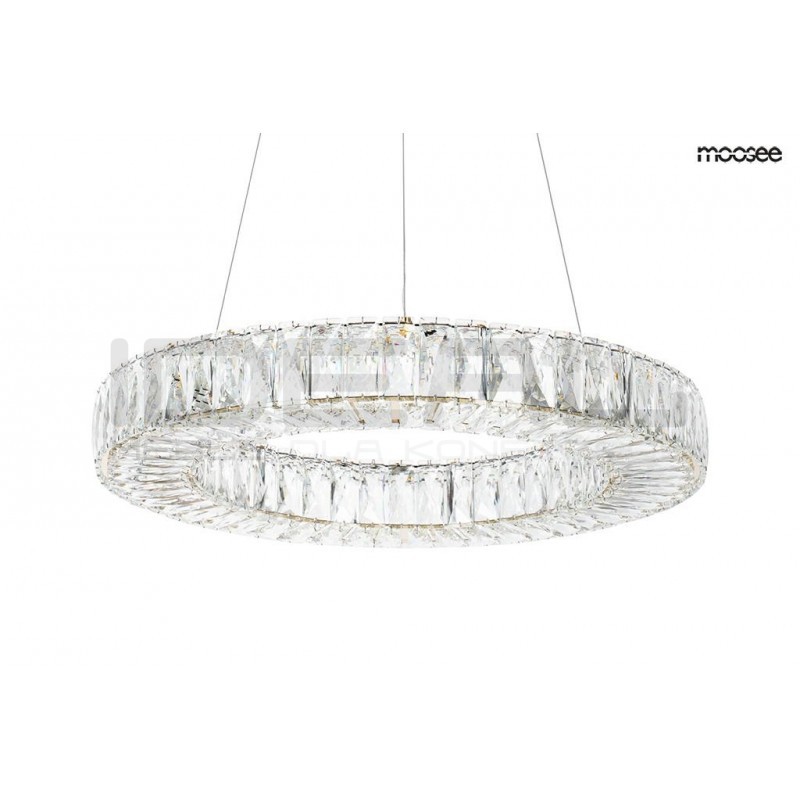 Lampa wisząca glamour kryształowa ALLISIA 60 złota