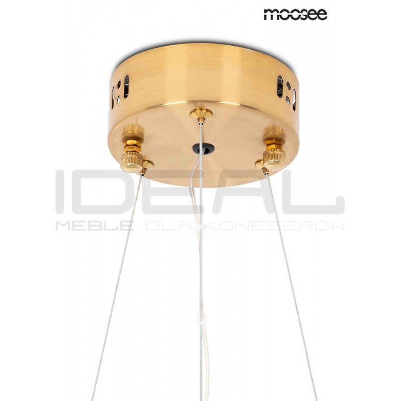 Lampa wisząca glamour kryształowa ALLISIA 60 złota