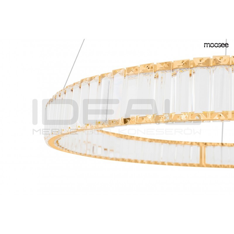 Lampa wisząca glamour potrójna LIBERTY złota