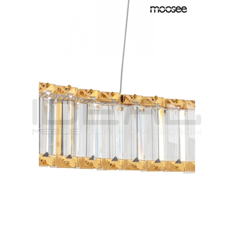 Lampa wisząca glamour potrójna LIBERTY złota