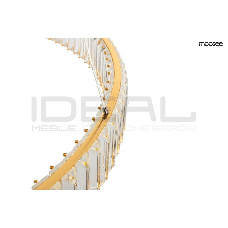 Lampa wisząca glamour potrójna LIBERTY złota