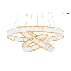 Lampa wisząca glamour potrójna LIBERTY złota