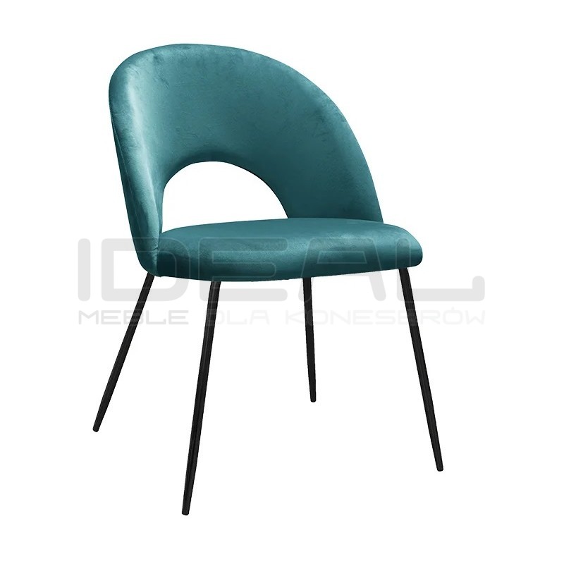 Krzesło tapicerowane Solie Ideal Black