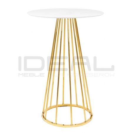 Okrągły stolik barowy GLAMOUR HOLMES 60 złoty