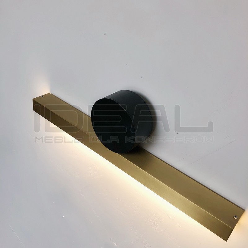 Kinkiet glamour WAND 45 złoty