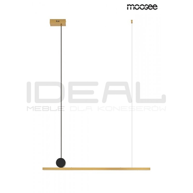 Lampa wisząca pozioma glamour WAND 88 złota